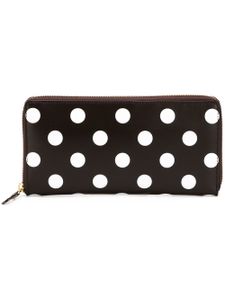 Comme Des Garçons Wallet portefeuille "Polka Dots Printed" - Marron