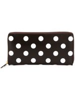 Comme Des Garçons Wallet portefeuille "Polka Dots Printed" - Marron - thumbnail