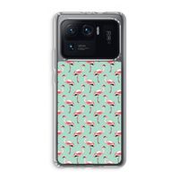 Flamingoprint groen: Xiaomi Mi 11 Ultra Transparant Hoesje Flamingoprint groen: Xiaomi Mi 11 Ultra Transparant Hoesje