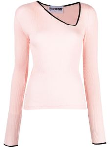 OpéraSPORT haut sans coutures à col asymétrique - Rose