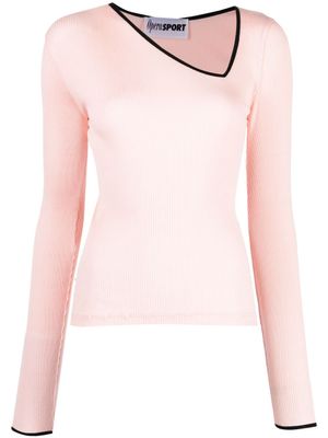 OpéraSPORT haut sans coutures à col asymétrique - Rose
