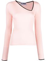 OpéraSPORT haut sans coutures à col asymétrique - Rose