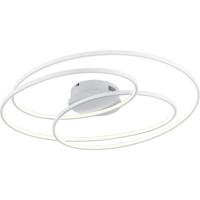Dimbare LED Plafondlamp 50W - Warm Wit 3000K - Rond Mat Wit Aluminium