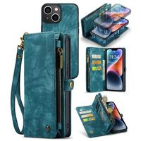 Caseme 2-in-1 Multifunctionele iPhone 14 Plus Wallet Case - Blauw