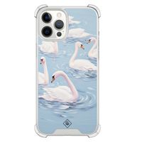iPhone 12 Pro Max shockproof hoesje - Zwanen