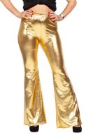 Flared legging goud