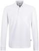 Hakro 820 Long-sleeved polo shirt Classic - White - L