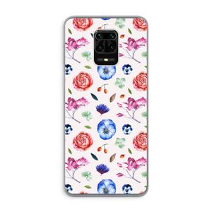 Bloemetjes: Xiaomi Redmi Note 9 Pro Transparant Hoesje