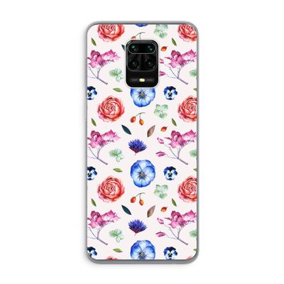 Bloemetjes: Xiaomi Redmi Note 9 Pro Transparant Hoesje
