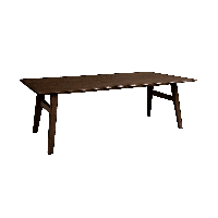 Tower Living Eettafel 'Aura' Acaciahout, 160 x 90cm, kleur Espresso