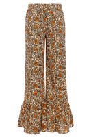 LOOXS Little Meisjes broek bloemen - Oranje floral - thumbnail