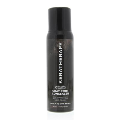 Keratherapy Root Concealer Gray Root Concealer Medium to Dark Brown