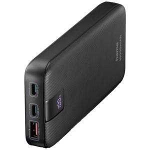 Hama Powerbank 10000 mAh Power Delivery 3.0, Quick Charge 3.0 LiPo Antraciet