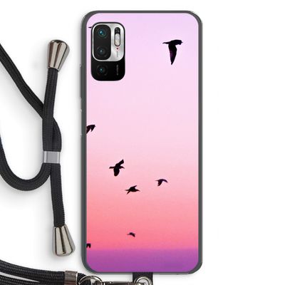 Fly away: Xiaomi Redmi Note 10 5G Transparant Hoesje met koord