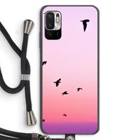 Fly away: Xiaomi Redmi Note 10 5G Transparant Hoesje met koord