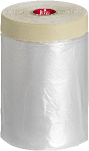Kip 332 Masking-Tec Afdekfolie met Masking Tape - 1100mmx 33m