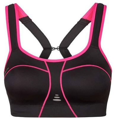 Pure Lime Padded Athletic BH - Handbalkleding - Sport BH&apos;s - zwart/roze - maat 95E
