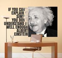 Muursticker citaat van Einstein Muursticker citaat van Einstein