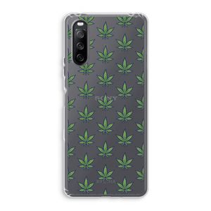 Weed: Sony Xperia 10 III Transparant Hoesje