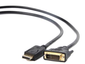 Gembird CC-DPM-DVIM-3M video kabel adapter DisplayPort DVI Zwart