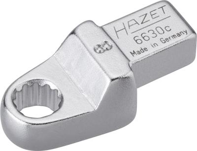 HAZET Insteekringsleutel 6630C-8 · 9 x 12 mm insteekvierkant massief · Buitentwaalfkant tractieprofiel · SW 8 mm