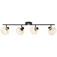 Brilliant Houten plafondlamp Norah 4-lichts 99740/76 - thumbnail