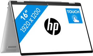 HP ENVY x360 16-ac0950nd Intel Core Ultra 5 125U Hybride (2-in-1) 40,6 cm (16") Touchscreen WUXGA 16 GB LPDDR5-SDRAM 512 GB SSD Wi-Fi 7 (802.11be) Windows 11 Home Zilver