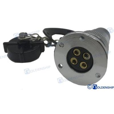 GS11022 - WATERDICHTE STEKKERS VAN 3 AMP. 4 POLEN