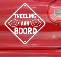Sticker tweeling aan boord