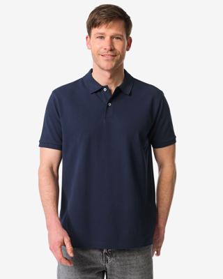 HEMA Herenpolo donkerblauw (donkerblauw)