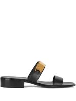 Giuseppe Zanotti sandales Ignazio en cuir - Noir