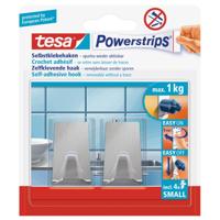 Tesa Powerstrips Haken - 2x - Metaal - Small - Verwijderbaar