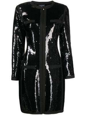 CHANEL Pre-Owned manteau à sequins (années 1990) - Noir