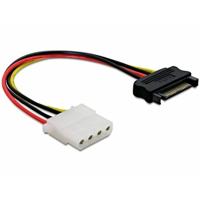 Delock Stroom Aansluitkabel 0.12 m Zwart, Rood