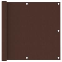 VidaXL Balkonscherm 90x500 cm oxford stof bruin VidaXL Balkonscherm 90x500 cm oxford stof bruin