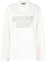 Ground Zero t-shirt à logo imprimé - Blanc