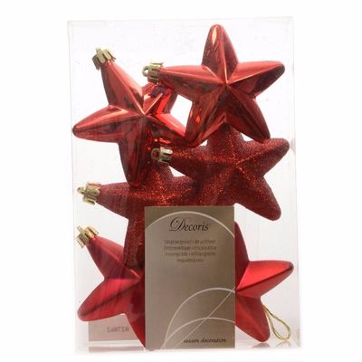 Elegant Christmas rode kerstversiering sterren