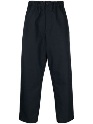 Jil Sander pantalon droit à taille élastiquée - Bleu
