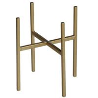 Plantenverhoger - goud - H16 x B16 cm - metaal - plantenstandaard - verhoger Plantenverhoger - goud - H16 x B16 cm - metaal - plantenstandaard - verhoger