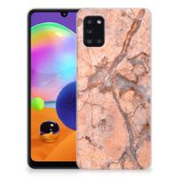 Samsung Galaxy A31 | TPU | Siliconen hoesje | Marmer Oranje
