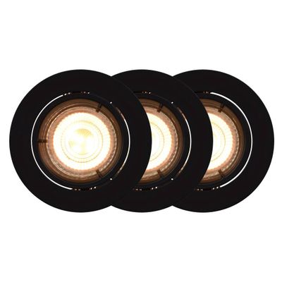 Nordlux Carina Smart Light 3-Kit Slimme spotverlichting 4 W Zwart Bluetooth