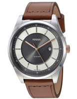 Horlogeband Fossil FS5421 Leder Bruin 22mm