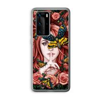 Lady Moth: Huawei P40 Pro Transparant Hoesje