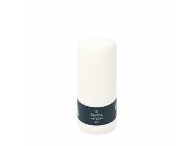 Cylinder d8h20 cm wit - Spaas