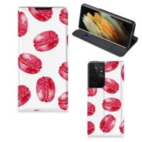 Samsung Galaxy S21 Ultra | Flip Style Cover | Pink Macarons
