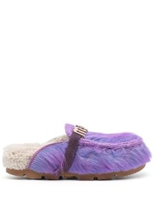 Mou chaussons à doublure lainée - Violet