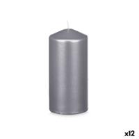 Kaars Acorde Zilverkleurig 7 x 15,5 x 7 cm (12 Stuks)