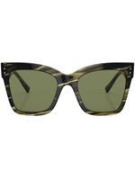 Giorgio Armani lunettes de soleil carrées à logo imprimé - Vert - thumbnail