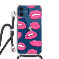 Bite my lip: iPhone 12 mini Transparant Hoesje met koord