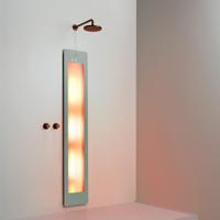 Sunshower Round Large One - Inbouw - Infrarood - 33 x 185 x 10 cm - Grijs